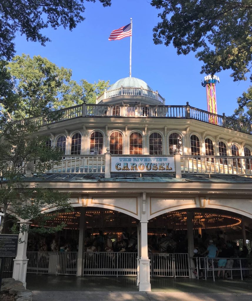 Historical Riverview Carousel relocated from Chicago to Six Flags over Georgia