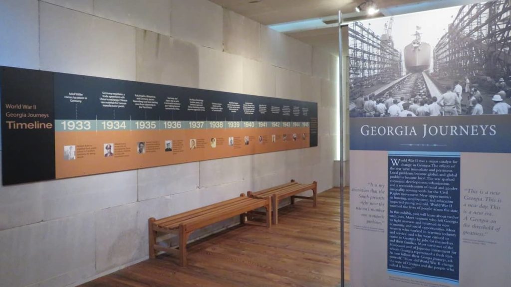 Georgia Journeys timeline at Holocaust Museum in Kennesaw, GA