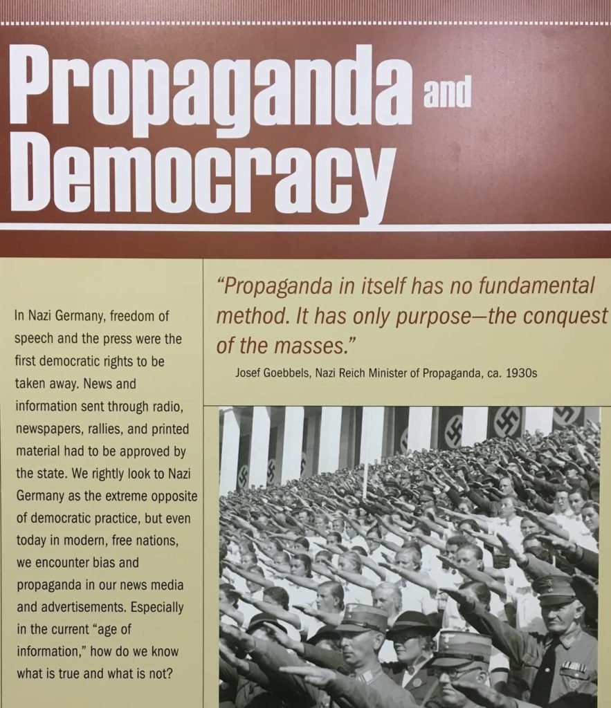 Propaganda and democracy with fake news
