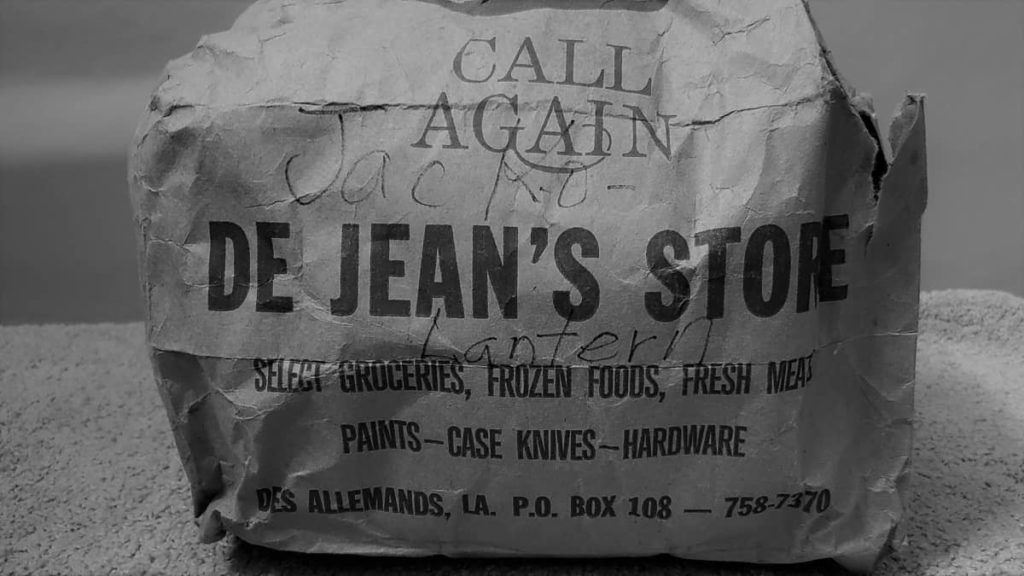 Original bag from DeJean's General Store, located in Des Allemands, LA, from from OurTravelCafe.Com