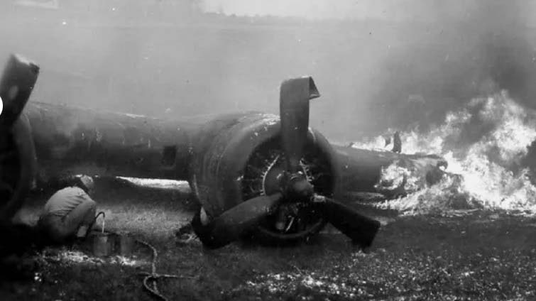 Tragic Crash of B-17 bomber