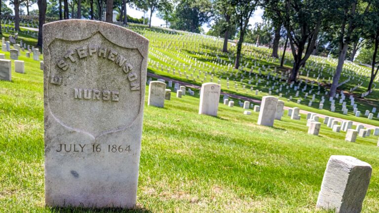 Heroic Nurse Civil War Headstone