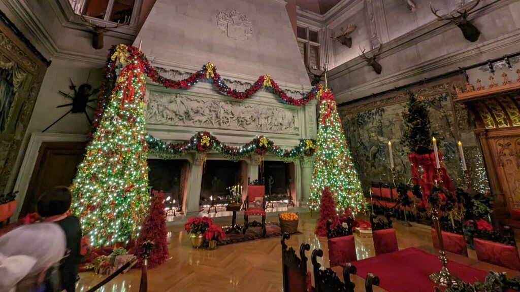 Biltmore Interior Illuminated for Holidays