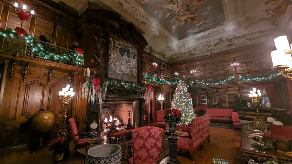 Biltmore Interior Illuminated for Holidays